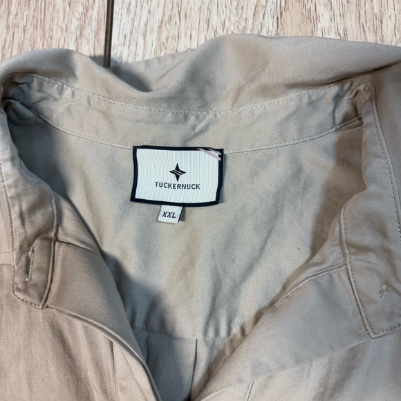 Tuckernuck Sand Roux Mini Long Sleeve Collared Dress - Picture 4 of 7